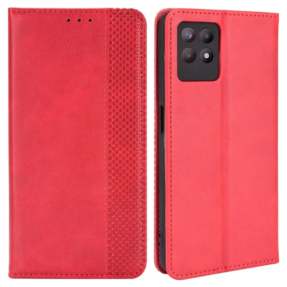 Bofink Vintage Realme 8i leather case - Red