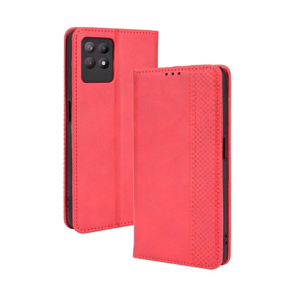 Bofink Vintage Realme 8i leather case - Red