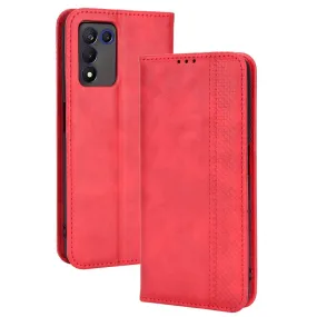 Bofink Vintage Realme 9 5G Speed / Q3s / Oppo K9S leather case - Red