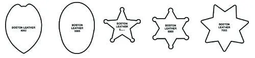 Boston Leather Book Style Badge Case