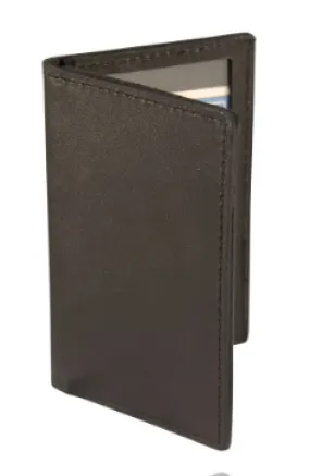 Boston Leather ID Case with 2 Oversized ID Windows