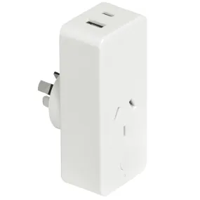 Brilliant Smart Single Socket With USB-A and USB-C 10A / 2400W