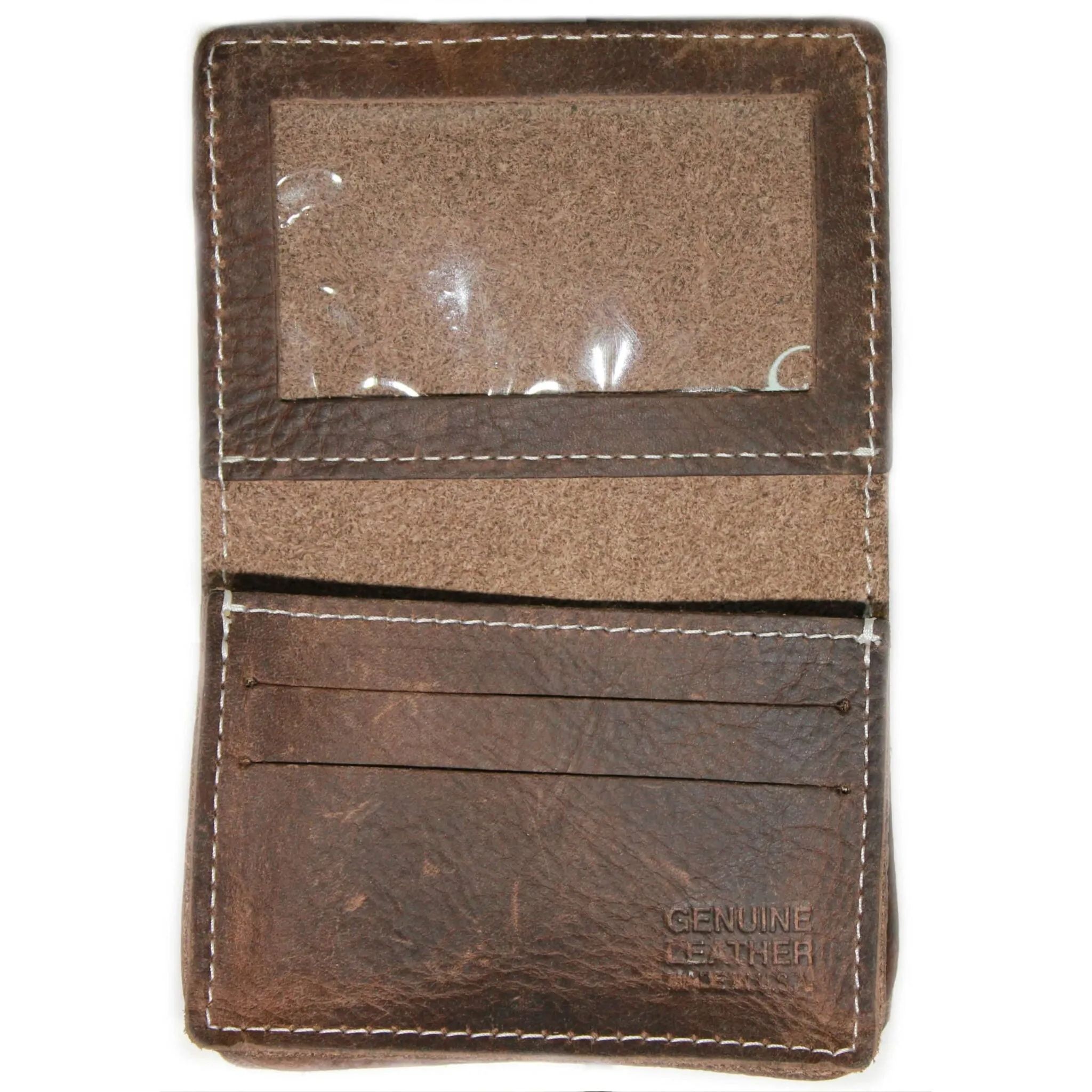 Brown Card Case Wallet Expandable