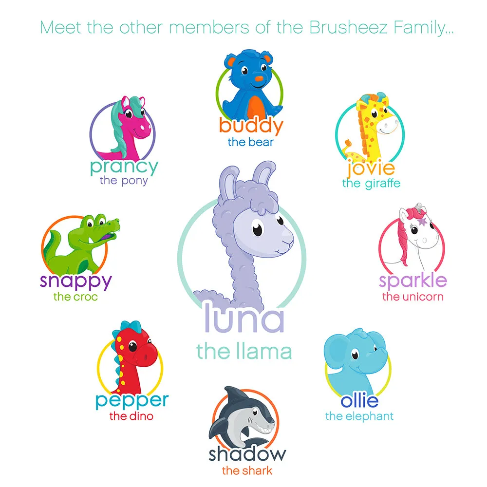 Brusheez® Kids’ 2-Pack Replacement Brush Heads - Luna the Llama