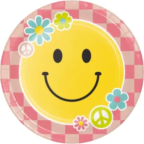 Bulk Flower Power 8.75 Inch Paper Dinner Plate (96 per Case)