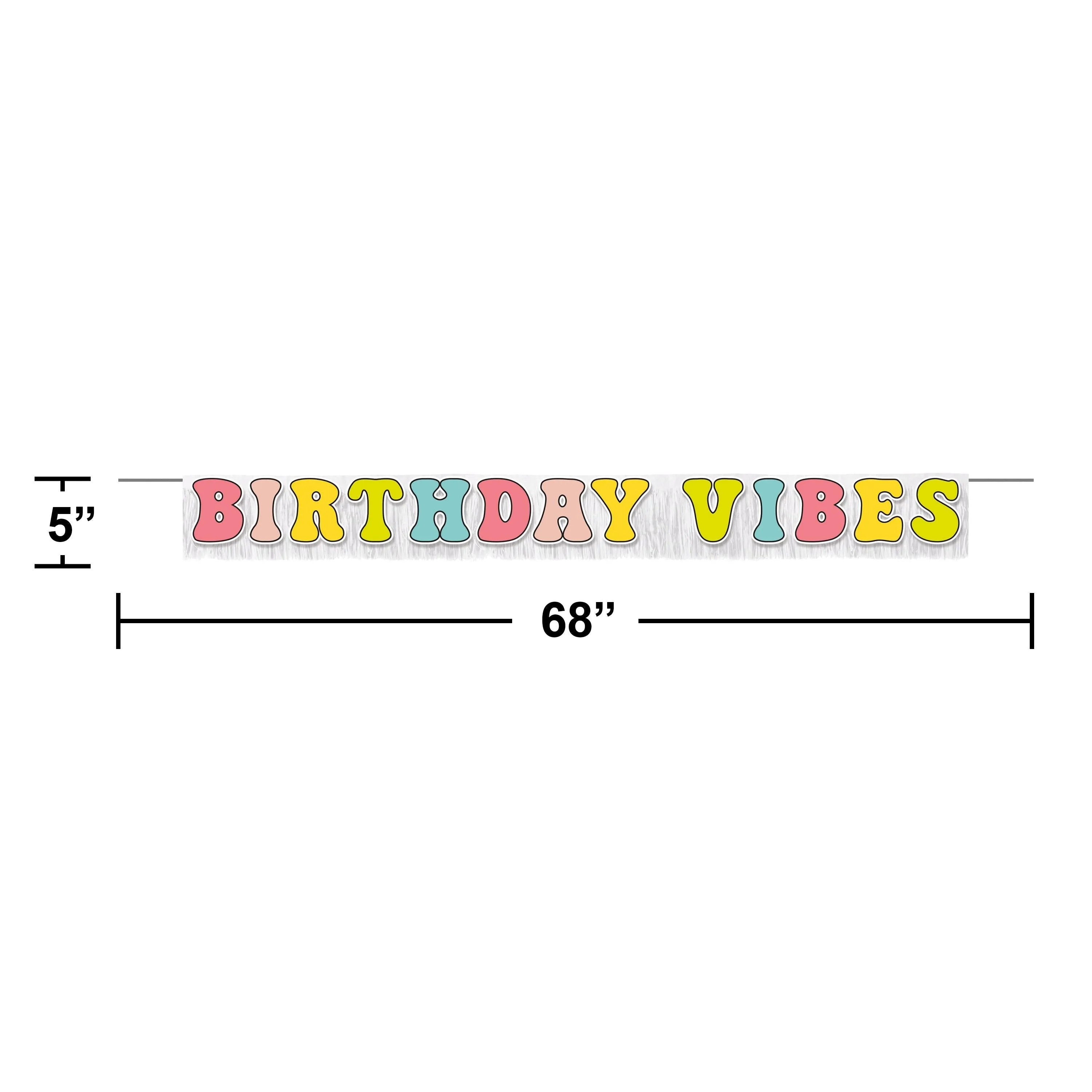 Bulk Flower Power Letter Banner w/ Fringe (12 per Case)