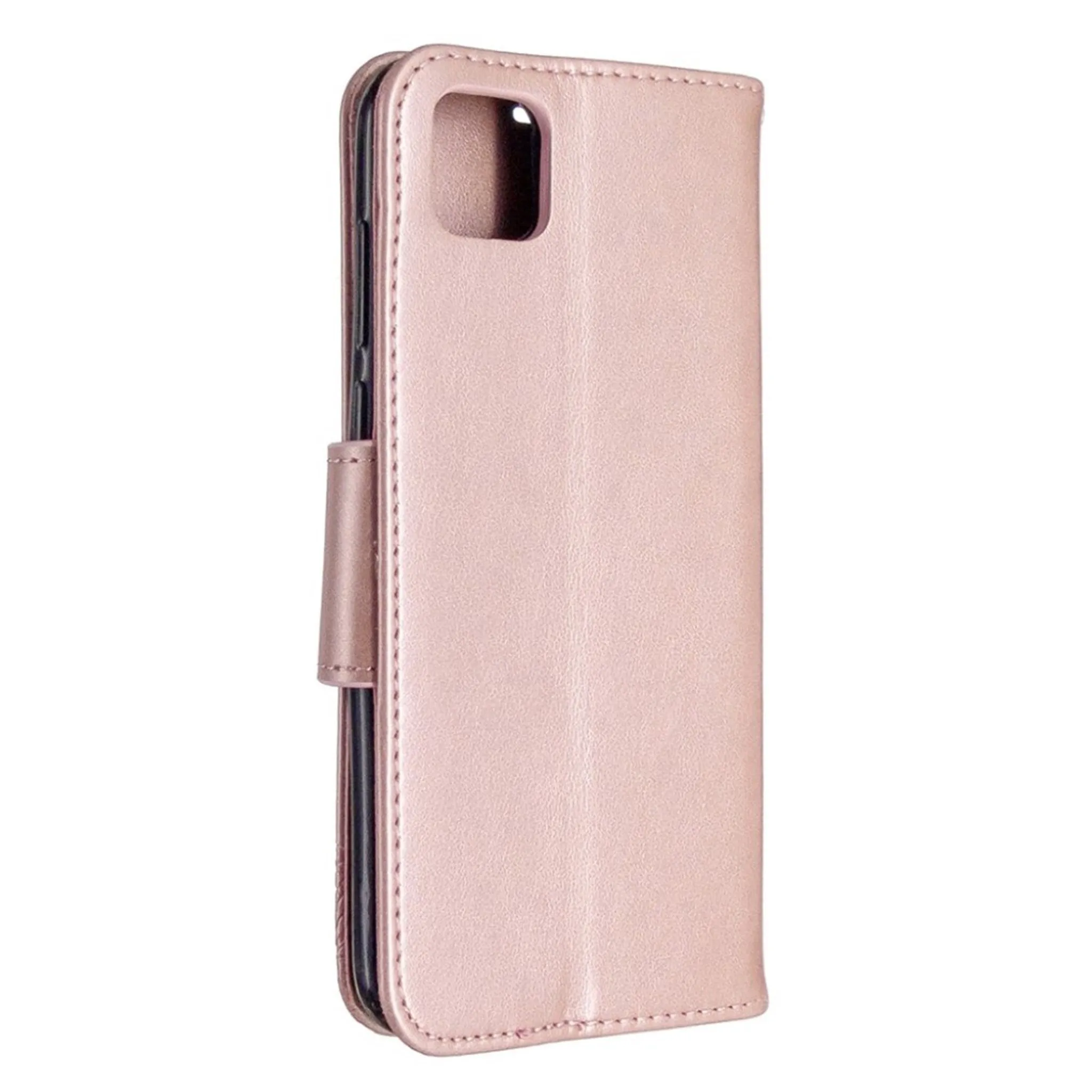 Butterfly Huawei Y5p / Honor 9S flip case - Rose Gold