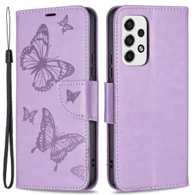 Butterfly Samsung Galaxy A53 5G flip case - Purple