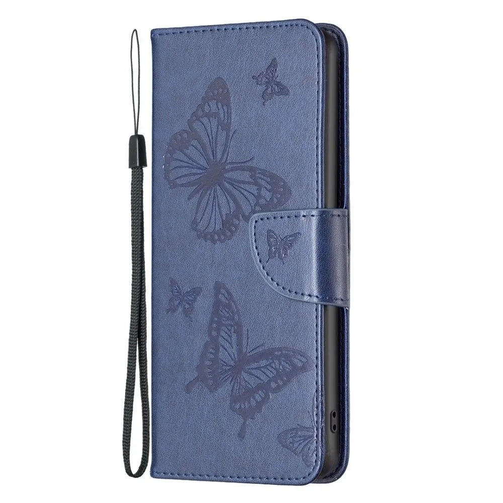 Butterfly Samsung Galaxy M53 5G flip case - Dark Blue