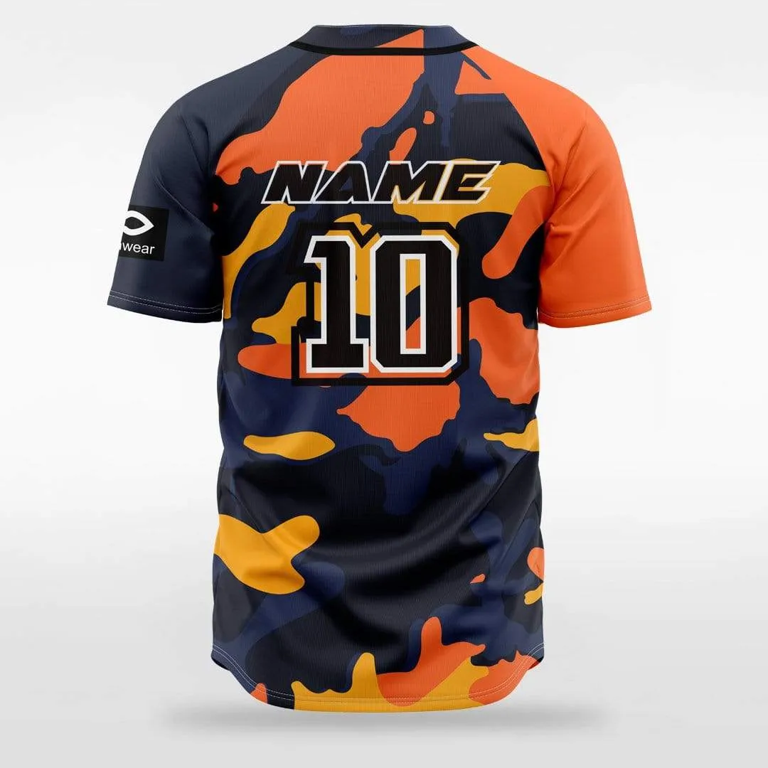 Canyon - Customized Men's Sublimated Button Down Baseball Jersey