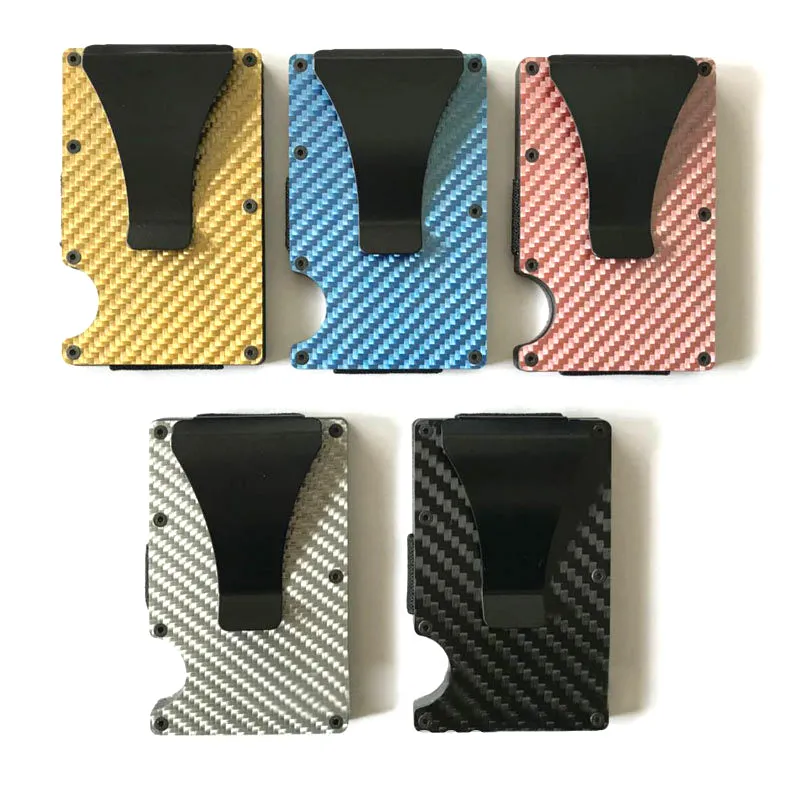 Carbon Fiber RFID Case with Money Clip