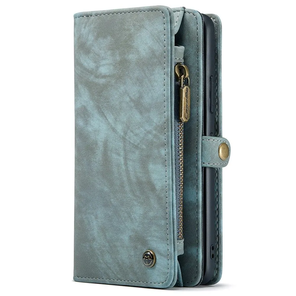 CaseMe Samsung Galaxy S22 Zipper Wallet - Blue