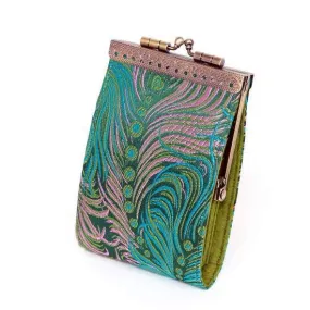 Cathayana Wallet: RFID Peacock Card Holder