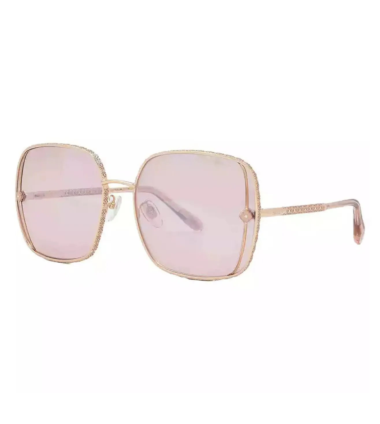 Chopard Women's Pink Square Sunglasses