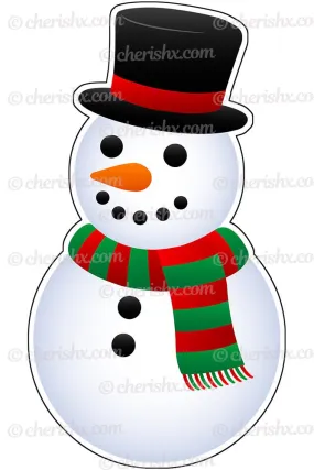 Christmas Theme Party Cutout - Snowman