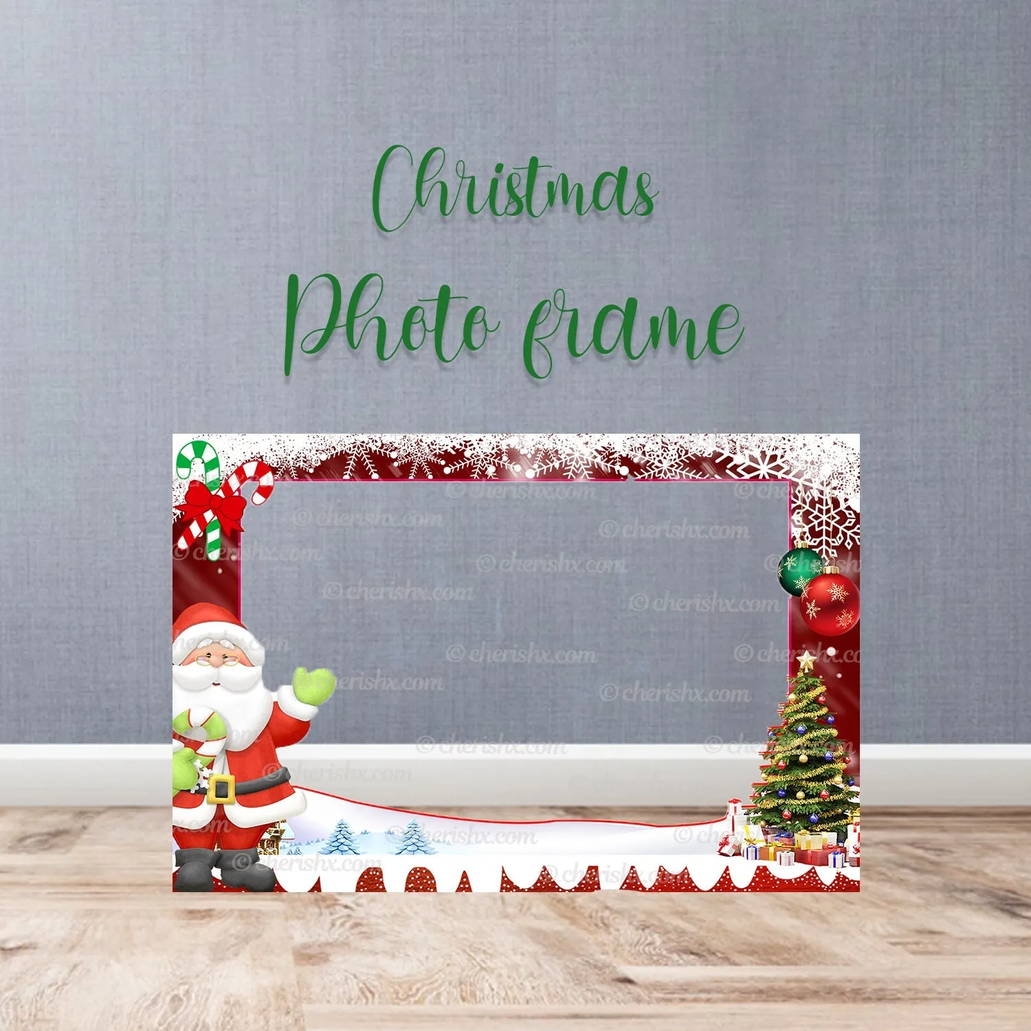 Christmas Theme Party Photobooth Frame