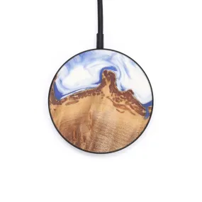 Circle Wood Resin Wireless Charger - Dorena (Dark Blue, 607007)