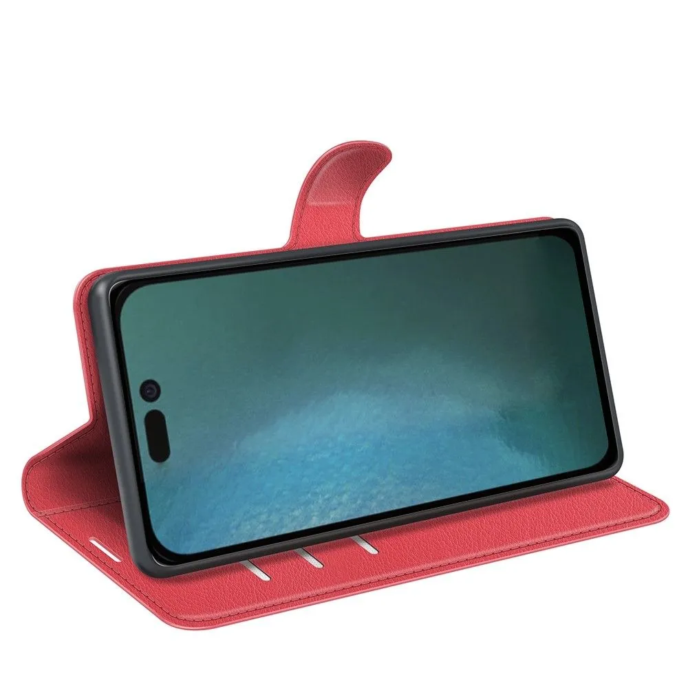 Classic iPhone 14 Max flip case - Red