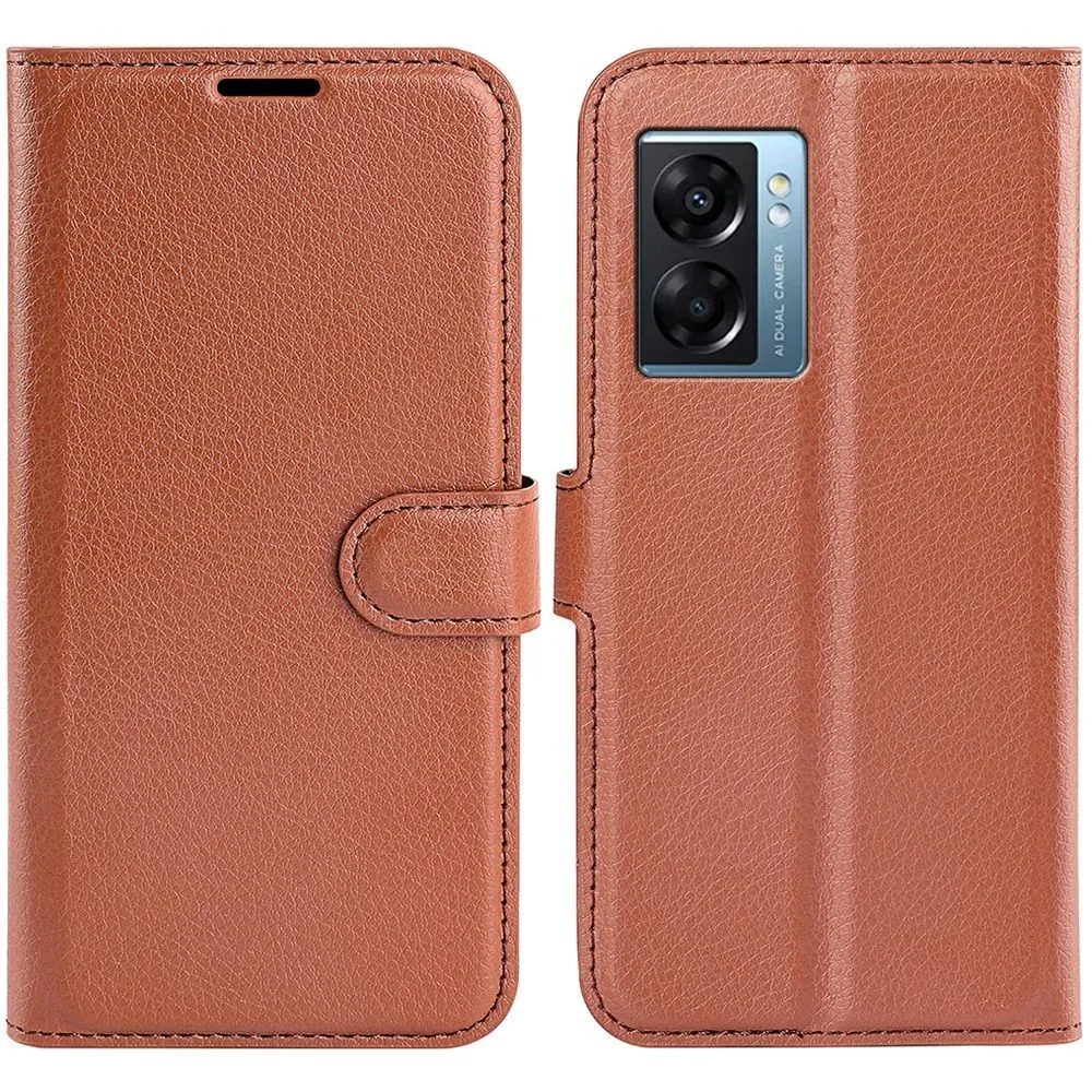 Classic Oppo A57 (2022) flip case - Brown