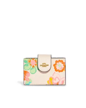 Coach Accordion Card Case With Dreamy Land Floral Print