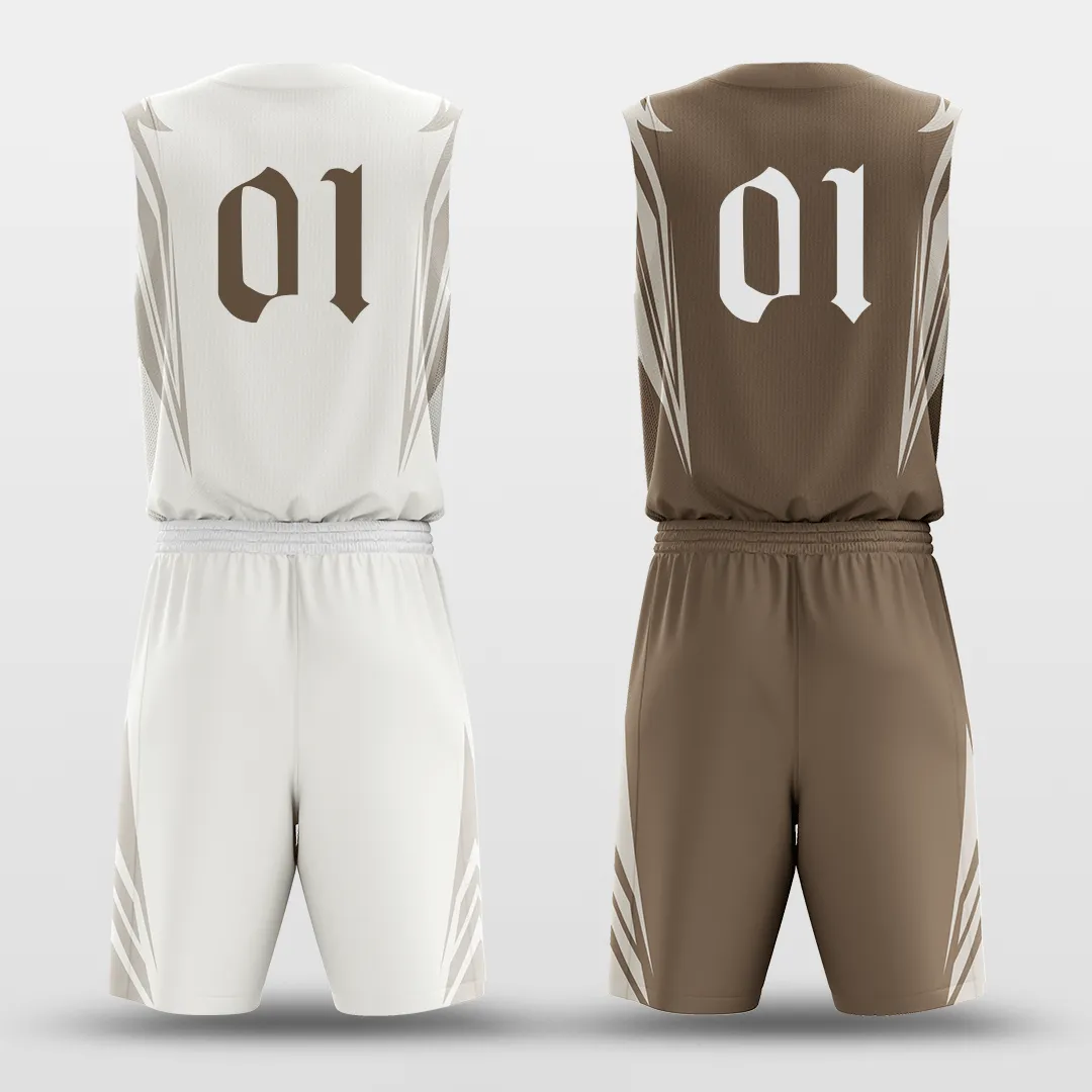 Coffee - Customized Reversible Sublimated Basketball Uniforms