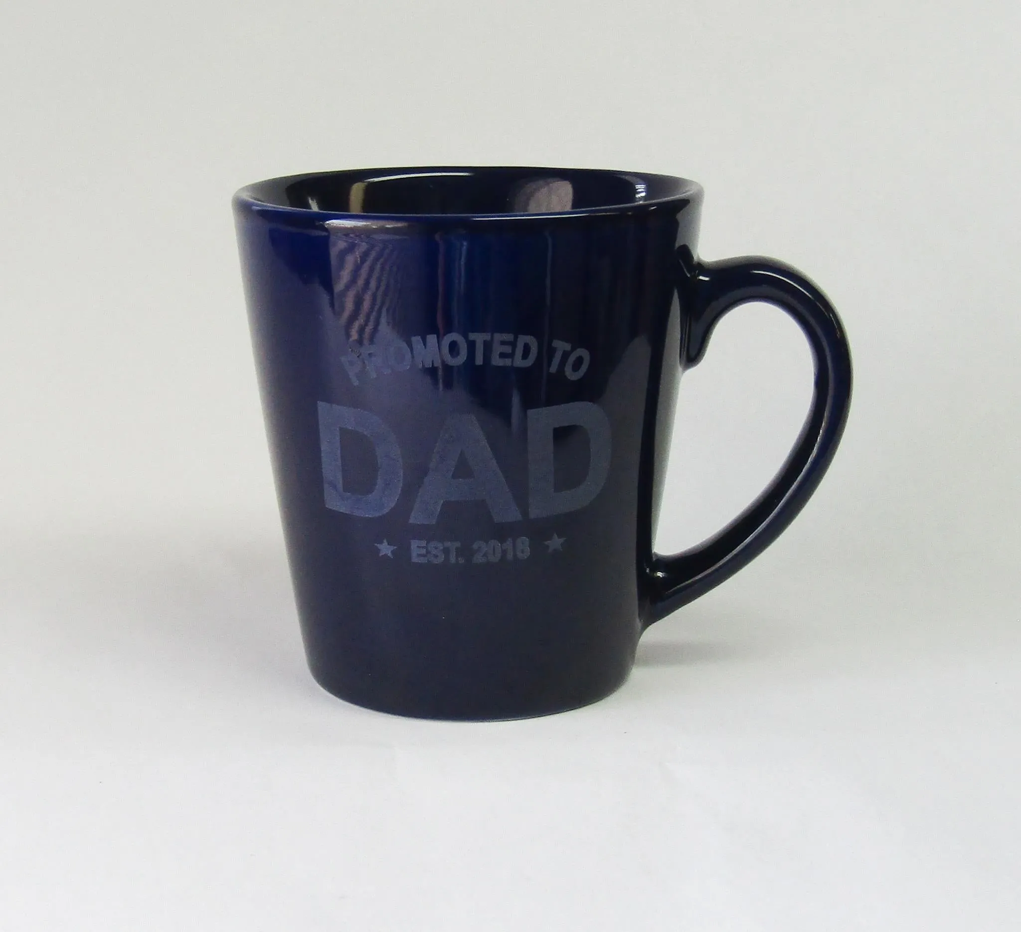 Coffee Mug, Blue Ceramic, Including Personalization