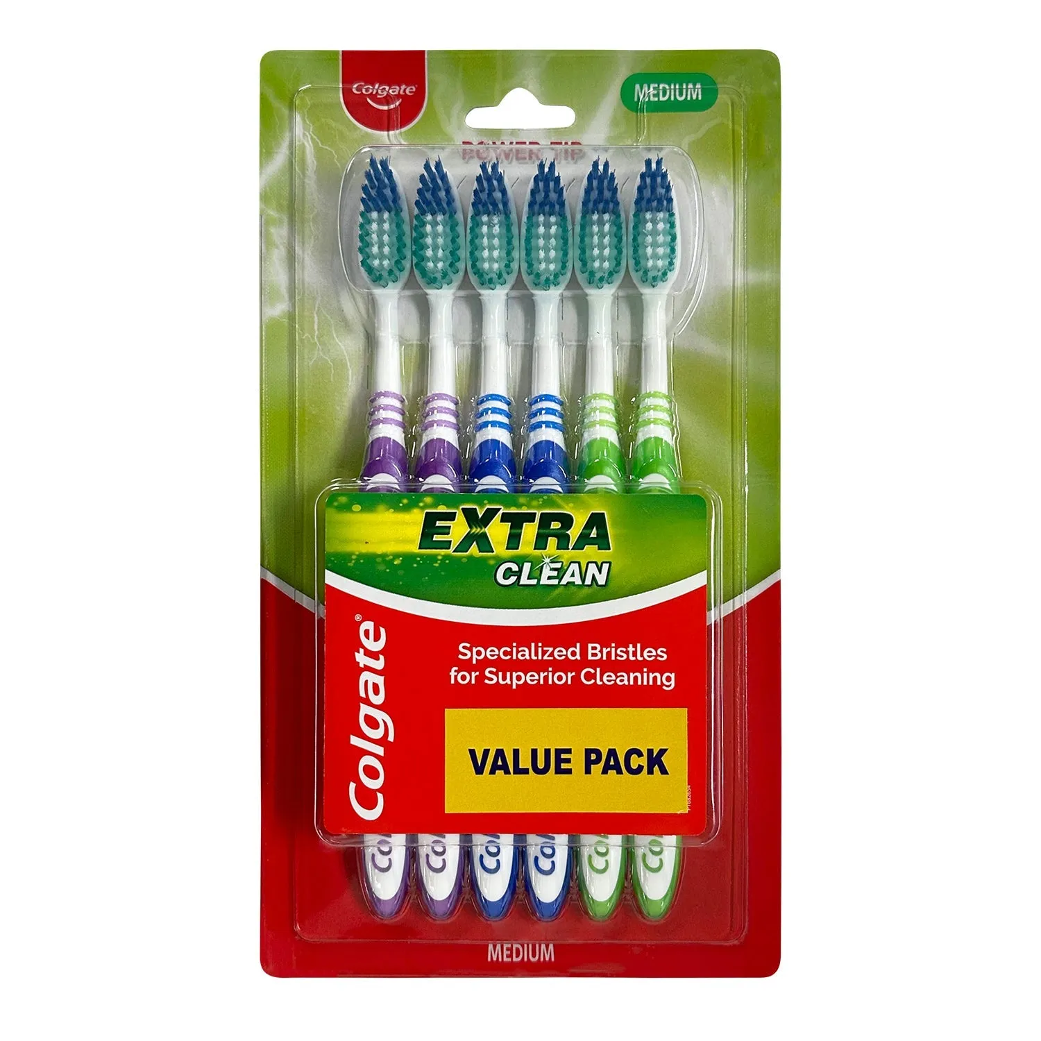 Colgate Extra Clean Medium Toothbrush 6pcs