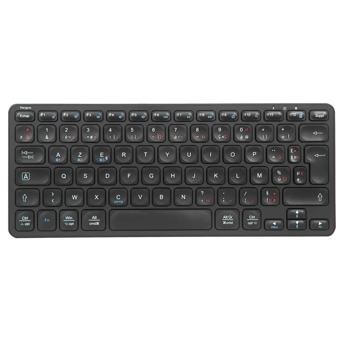 Compact Multi-Device Bluetooth® Antimicrobial Keyboard (FR)