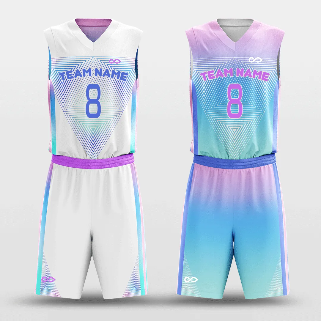 Cotton Candy - Customized Reversible Sublimated Basketball Set