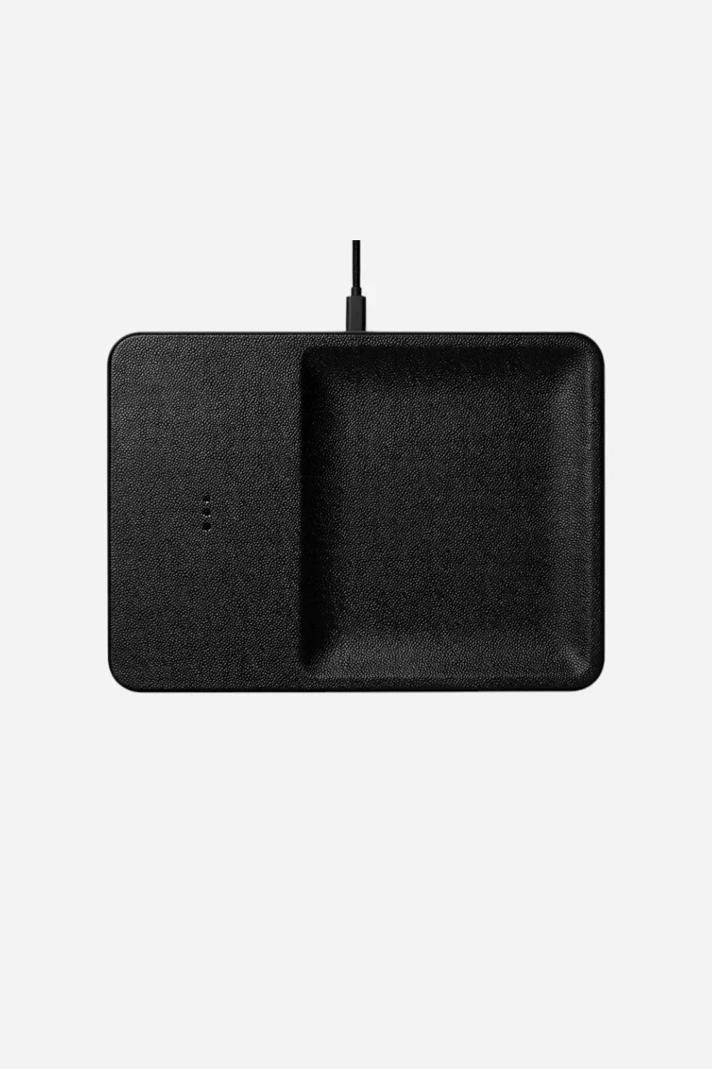 Courant Catch 3 Wireless Leather Charger in Black