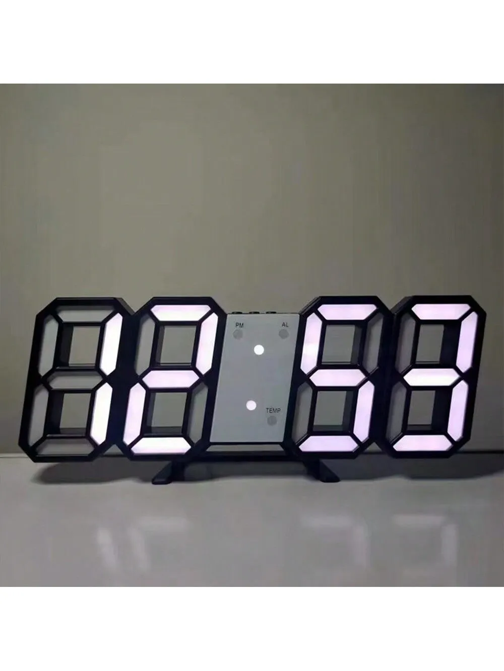 Creative 3d Digital Luminous Mute Clock