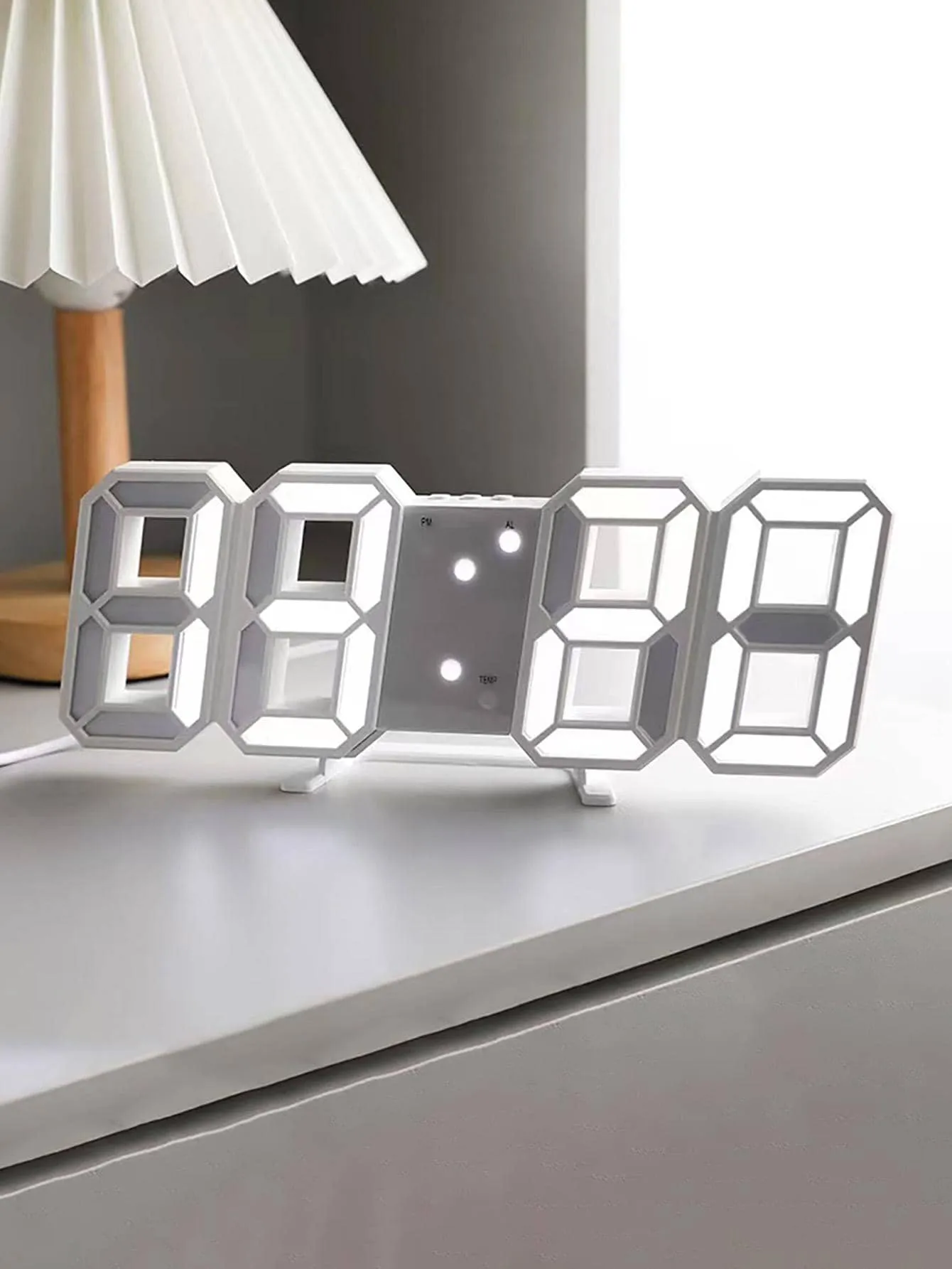 Creative 3d Digital Luminous Mute Clock