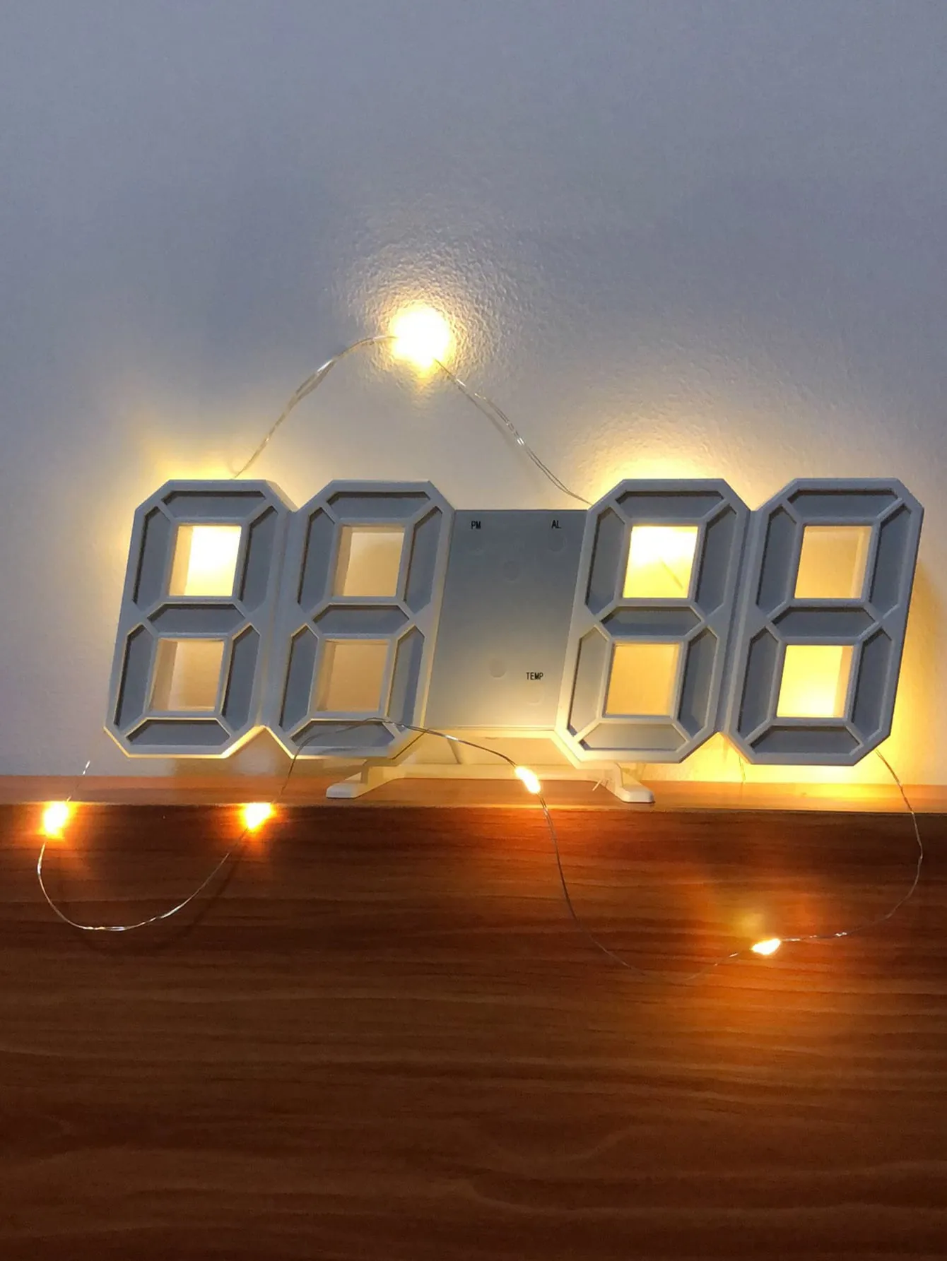 Creative 3d Digital Luminous Mute Clock