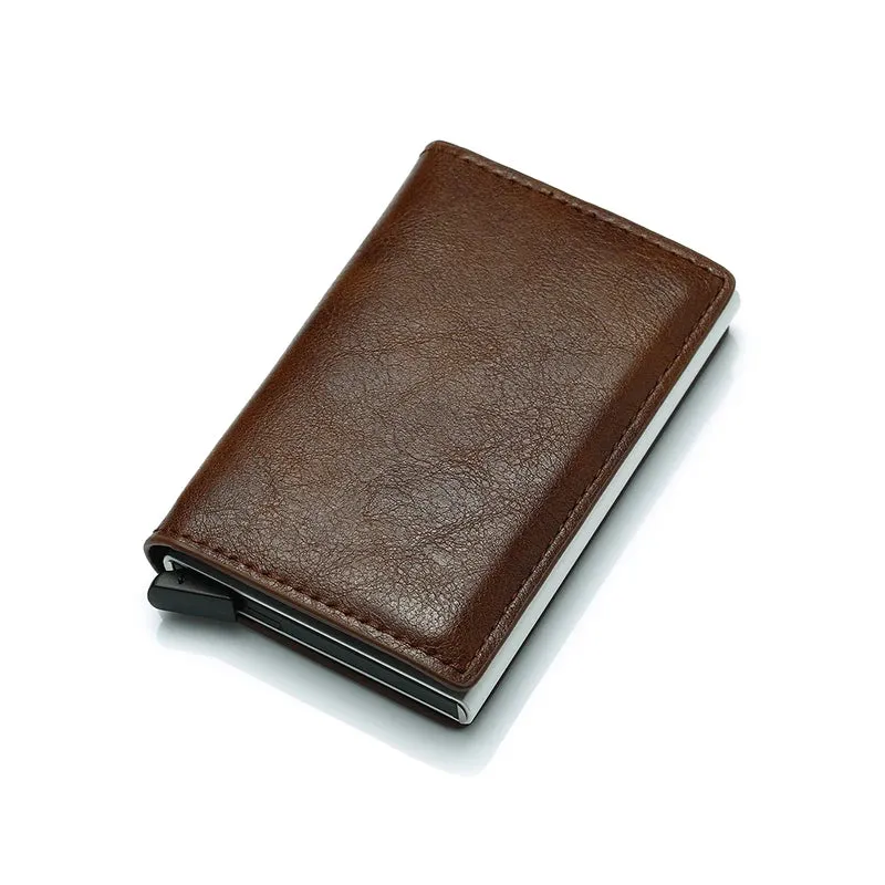 Credit Card Holder for Men Women Leather RFID Wallet Case