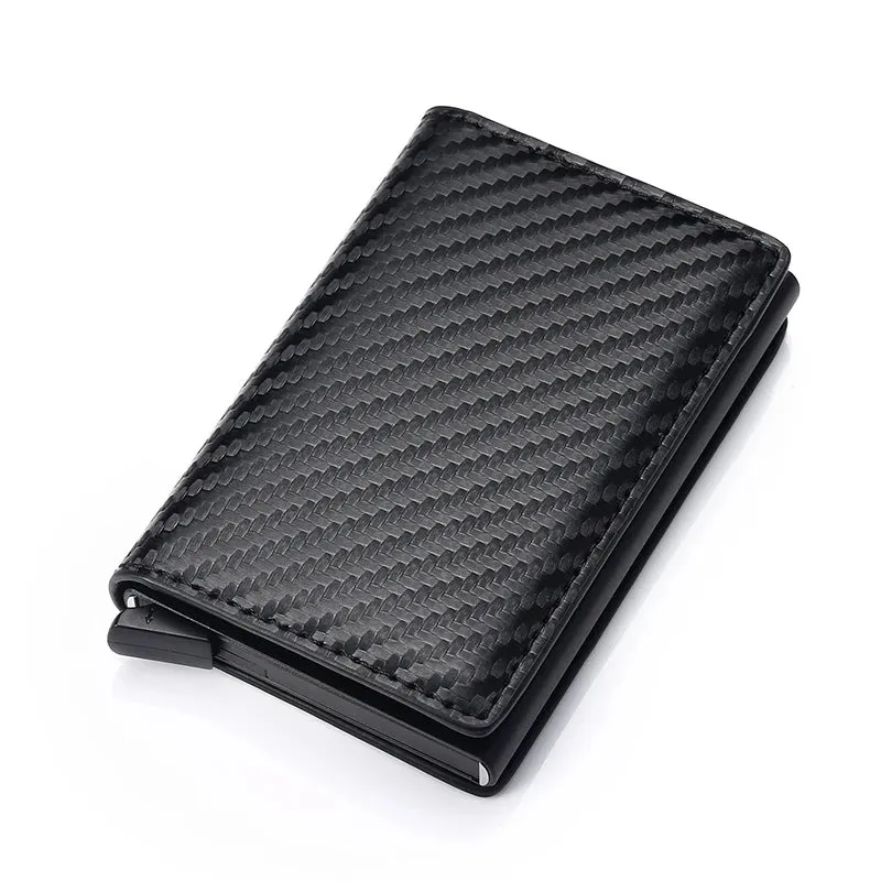 Credit Card Holder for Men Women Leather RFID Wallet Case