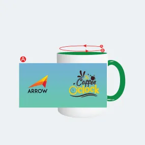 Customised Green Color Mug