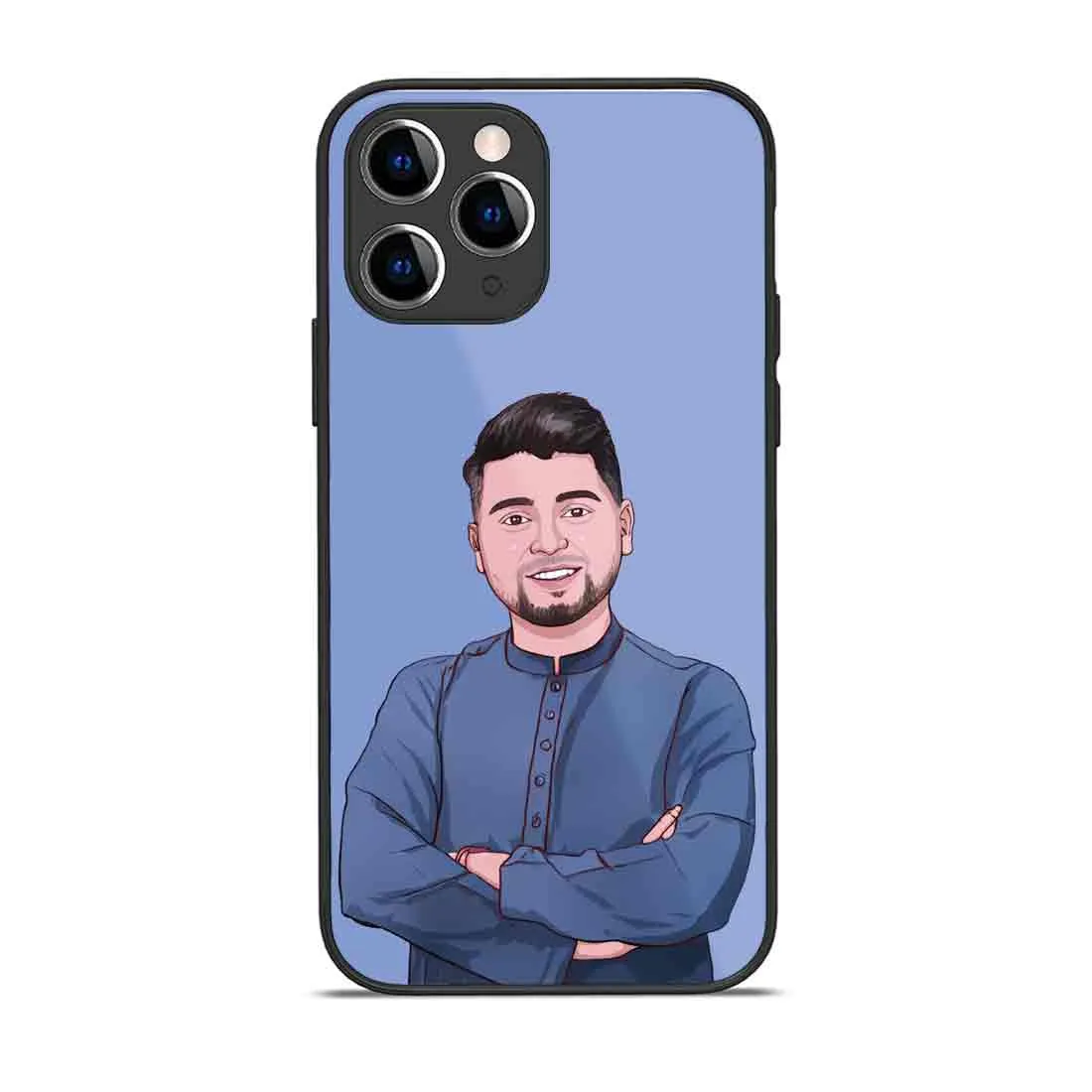 Customised Mobile Case iPhone 11 Pro Mobile Back Cover with Image - Cartoonify From Photo