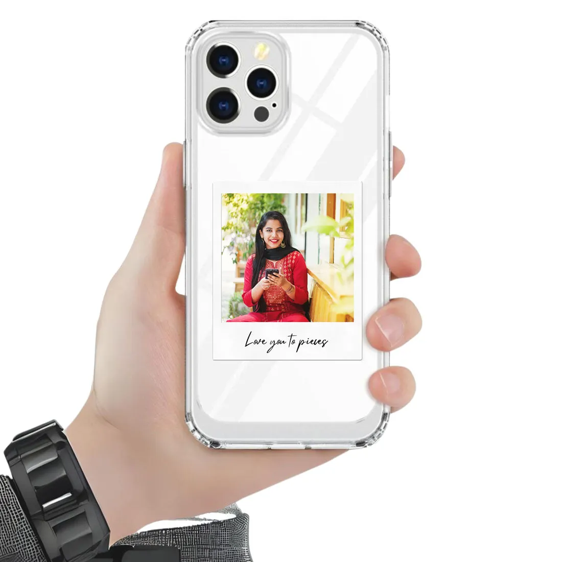 Customized I Phone 11 Pro Phone Case with Photo Transparent Cases with a Camera Protection