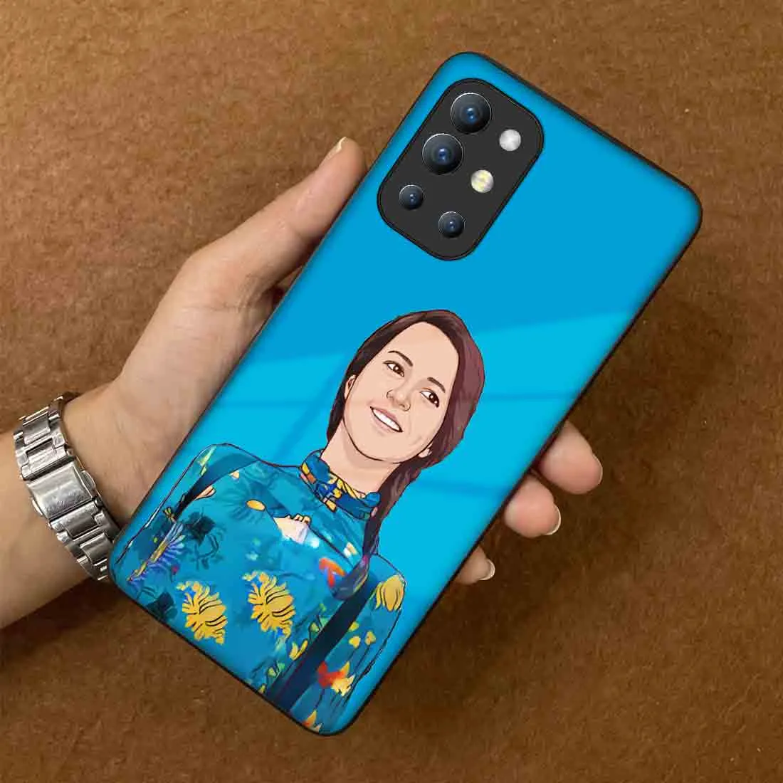 Customized Oneplus 9R Cover Case with Photo One plus Mobile Back Cover - Cartoonify From Photo