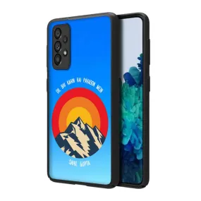 Customized Samsung A53 Back Case With Name Designer Mobile Cases  - Adventure Mountains