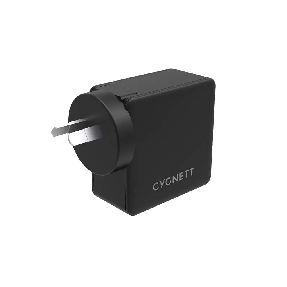 Cygnett Dual USB-C & USB-A PD Travel Wall Charger 57W AU