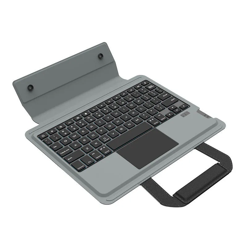 Detachable Keyboard Leather Case Slide Camera Protection Shield Smart Flip Pad Case For iPad