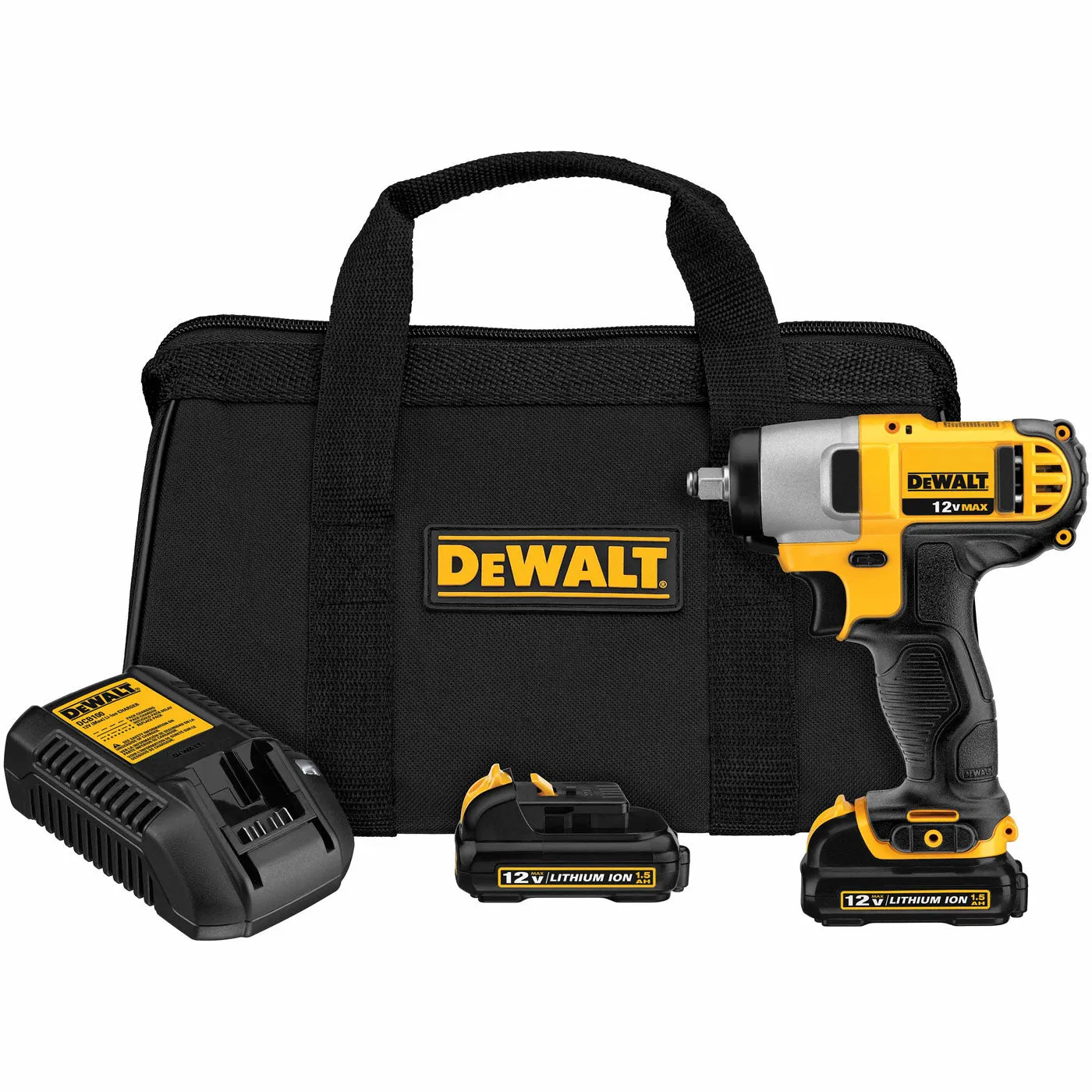 DeWalt DCF813S2 3/8" 12V MAX Cordless Impact Wrench Kit