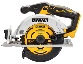 DeWALT DCS565B Circular Saw, Tool Only, 20 V, 6-1/2 in Dia Blade, 1-5/8, 2-1/8 in Cutting Capacity :EA: QUANTITY: 1