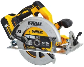 DeWALT DCS570P1 Circular Saw, Battery Included, 20 V, 5 Ah, 7-1/4 in Dia Blade, 57 deg Bevel :EA: QUANTITY: 1