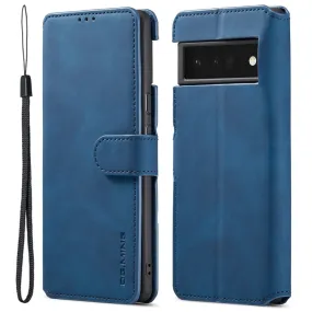 DG.MING Google Pixel 6 Pro Retro Case - Blue