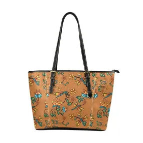 Dragon Lily Sierra Leather Tote Bag/Large