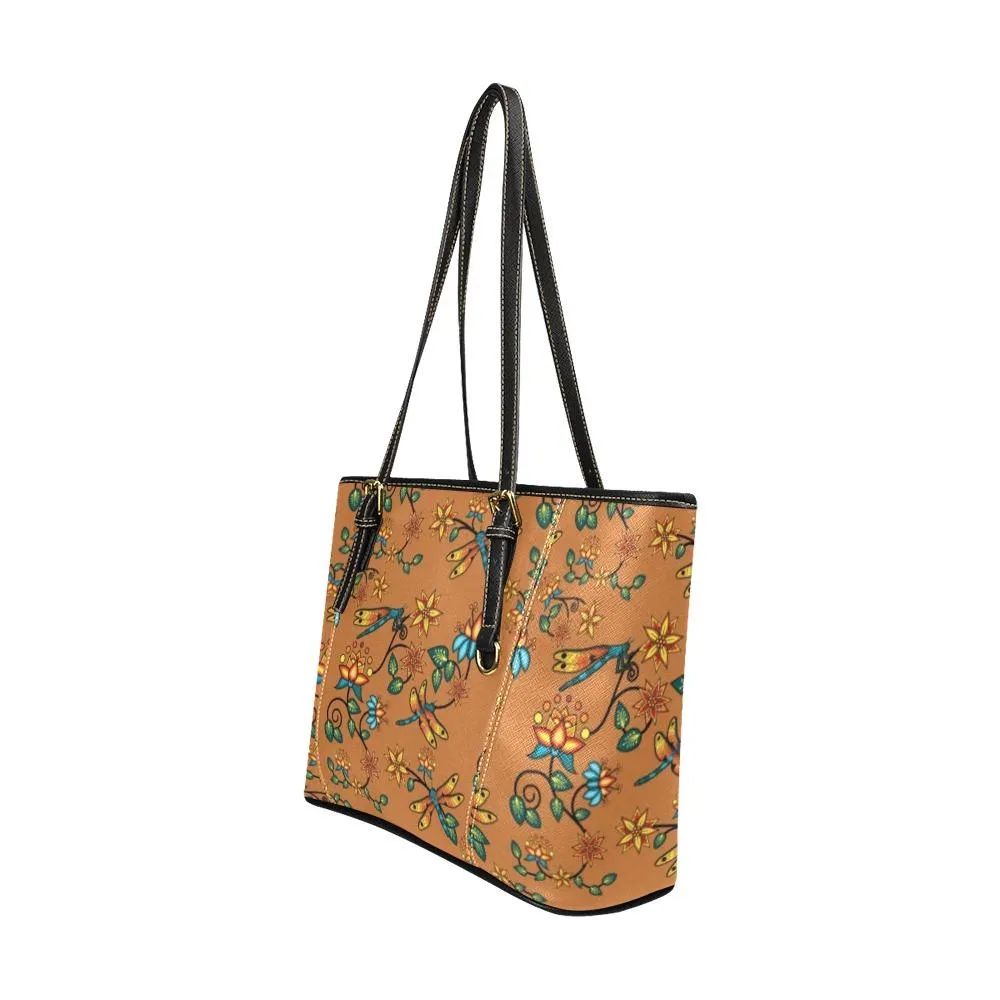 Dragon Lily Sierra Leather Tote Bag/Large