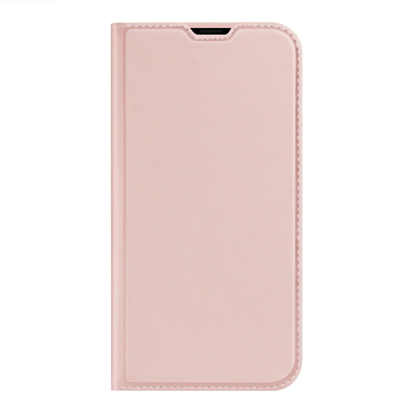 DUX DUCIS Skin Pro Faux Leather Wallet Flip Case for Apple iPhone 14 Pro Max - Rose Gold