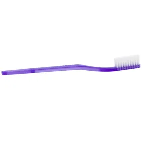 Economy Toothbrush, Translucent Purple with Soft Rounded Bristles, Adult Size